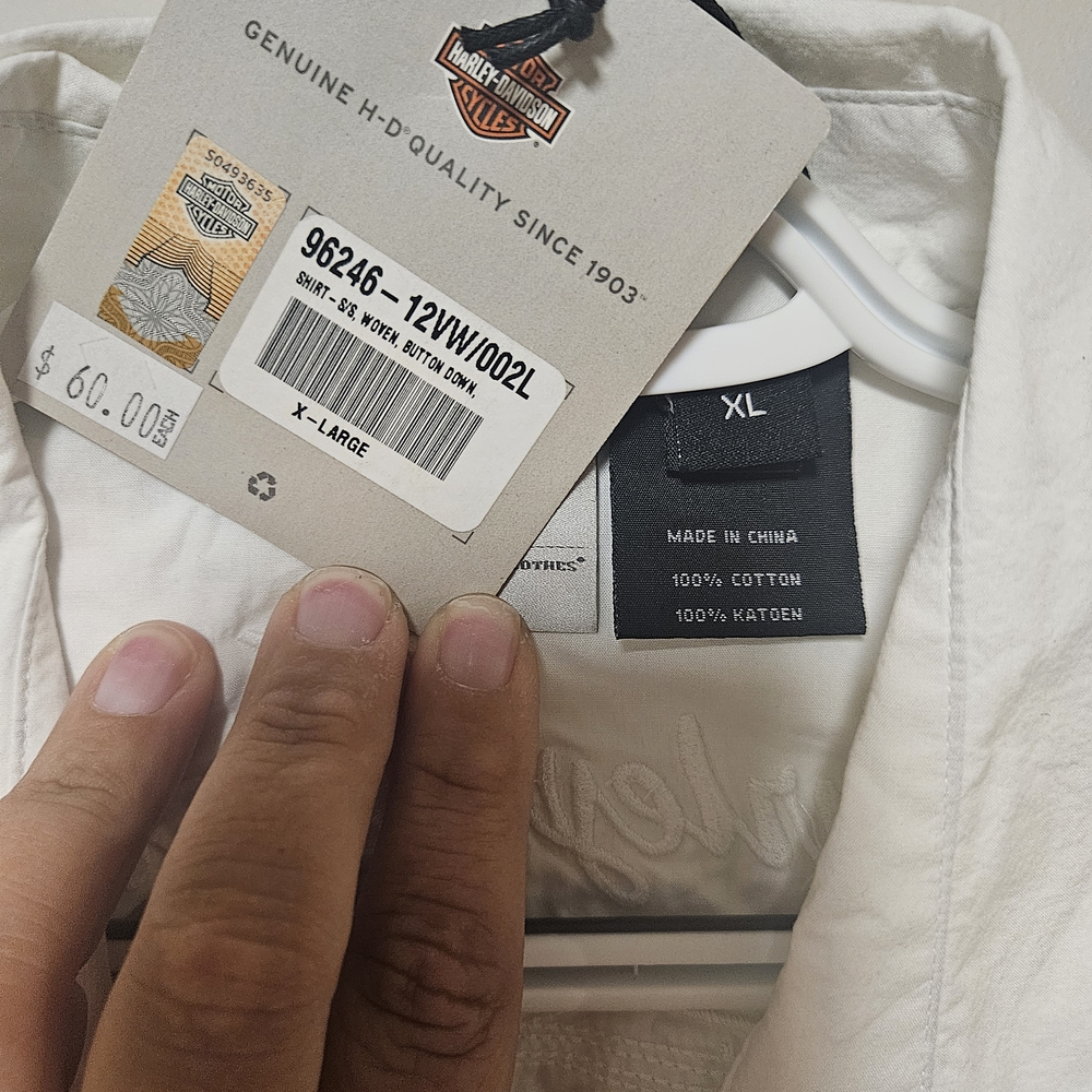 Harley-Davidson White Button Down Shirt